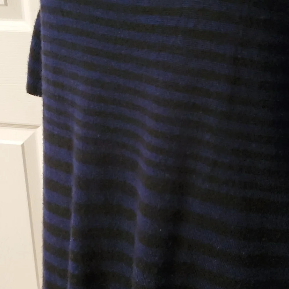 Free People black and blue 100% wool dress sz M